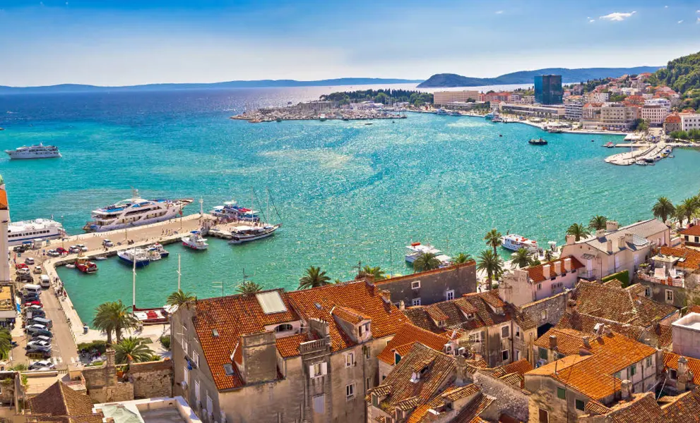 What to see and do in Split - a panoramic view of the coast 