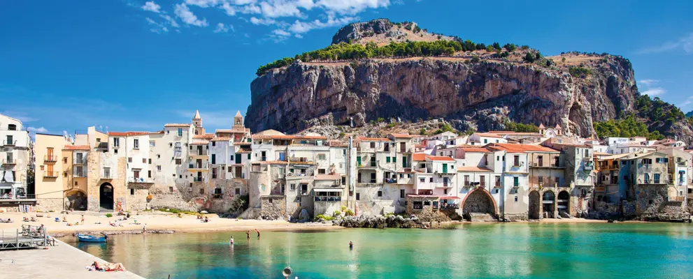 A stunning view of Cefalù on the coast of Sicily