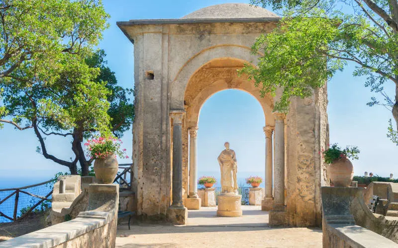 Beautiful Ravello village at summer, Amalfi coast